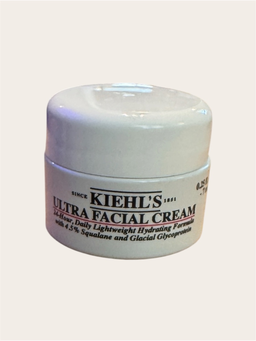 Kiehl’s Ultra Facial Cream Travel Size 0.25 oz Hydrating Moisturizer